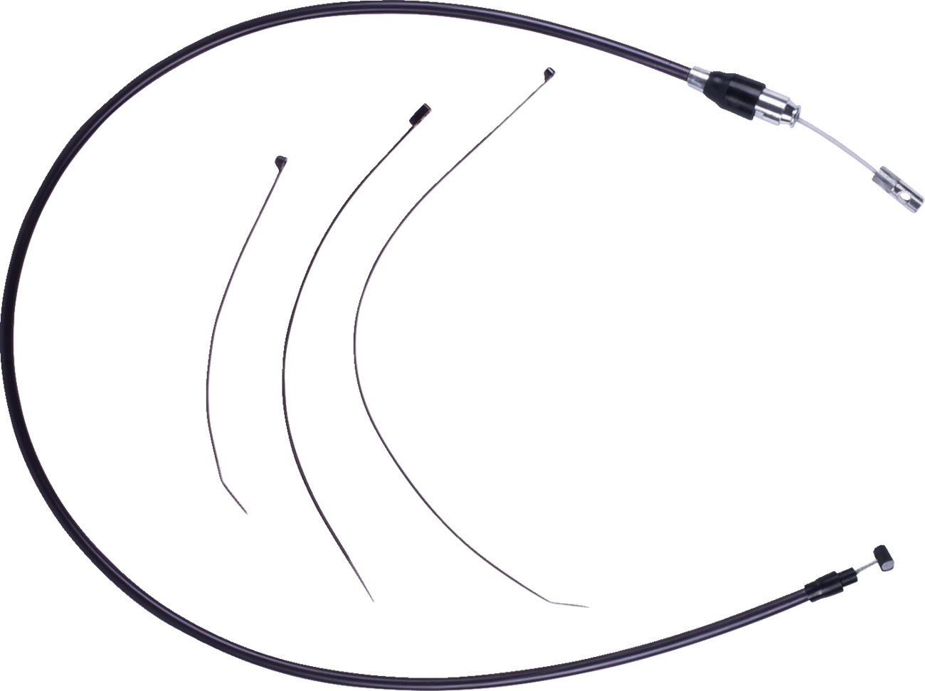 Drag specialties Quick Connect Clutch Cable - Upper - 50" - Black/Black 2023-2024 Harley Davidson FLHXSE CVO Street Glide / 2024-2024 Harley Davidson FLHX Street Glide