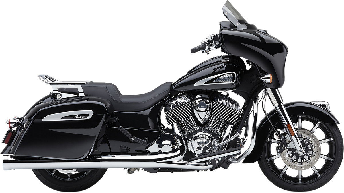 COBRA 4" NH SLIP-ONS CHROME INDIAN GEN-2 BAG