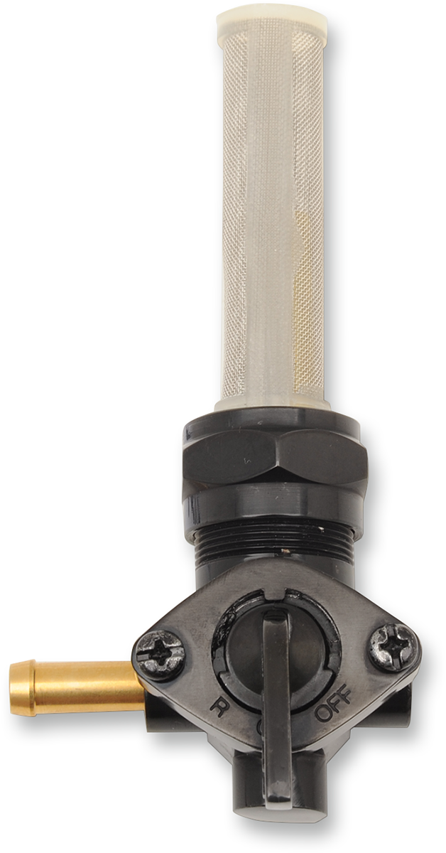 Drag specialties Fuel Petcock - Forward - Gloss Black - 22 mm