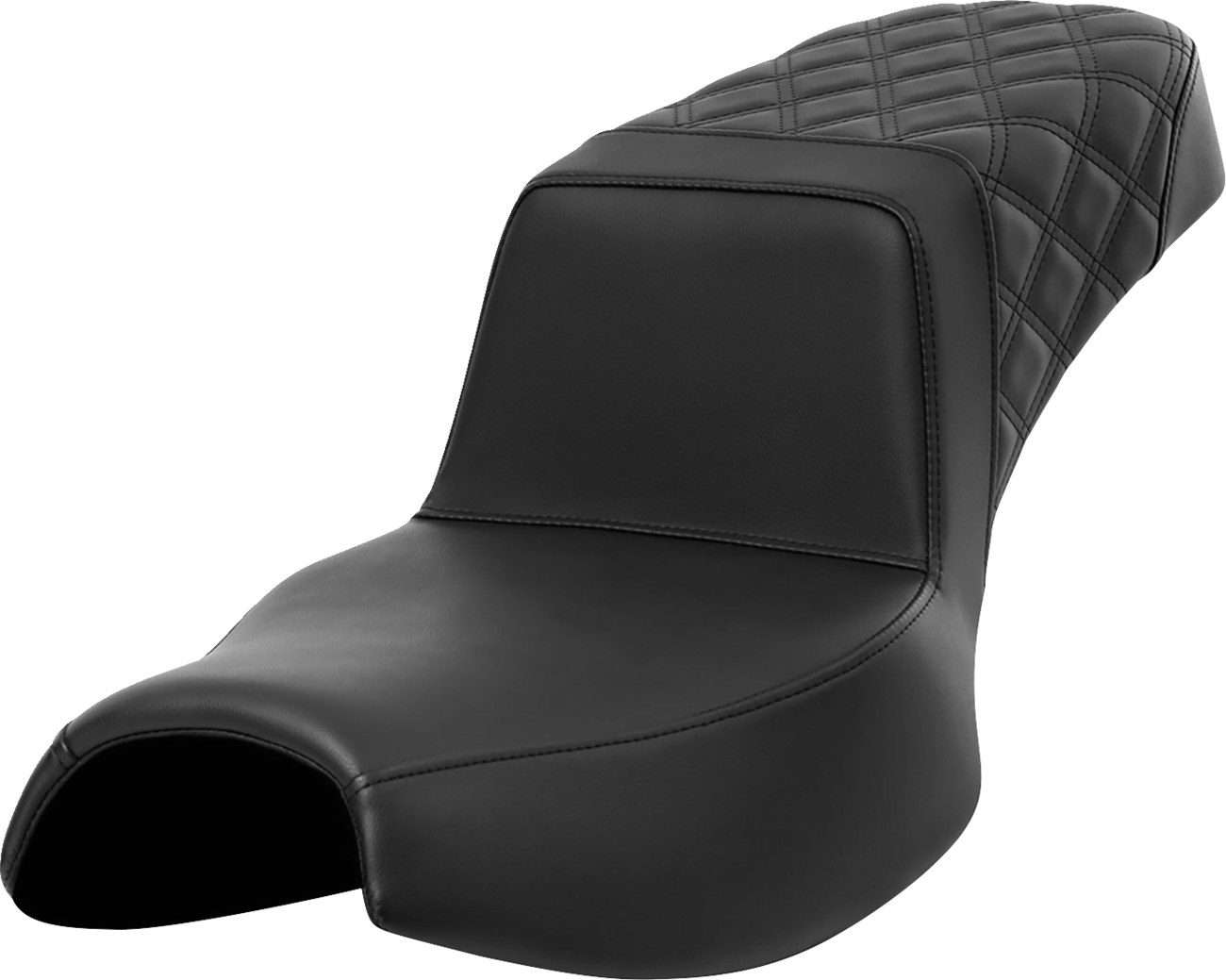 SADDLEMEN Step-Up Seat — Front Lattice Stitch