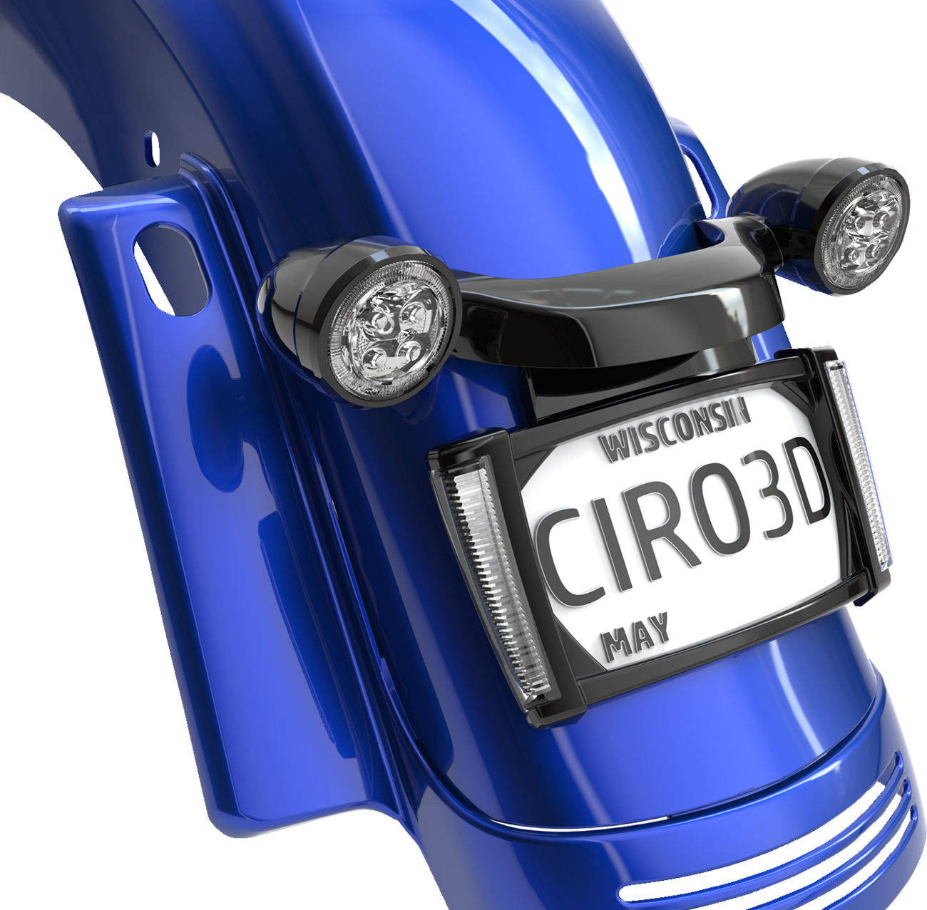 Ciro LED Lighted License Plate Frame For Harley Touring 2014-2025