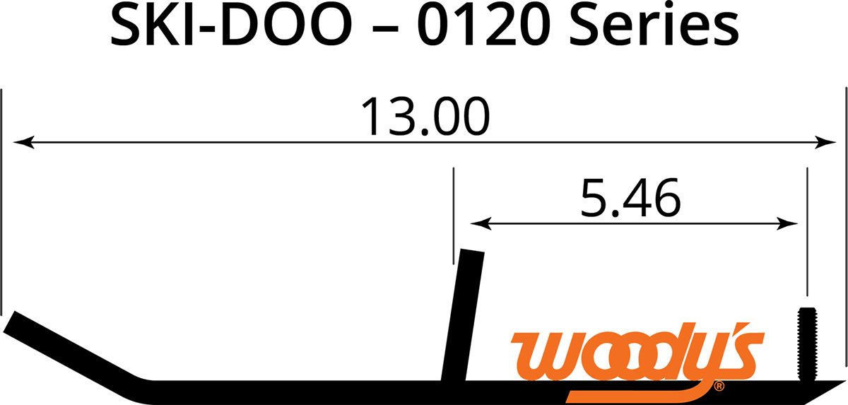 WOODY'S Wear Bars for Mini Sleds — Standard