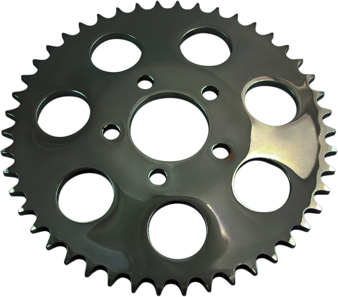 Drag specialties Rear Sprocket - Dished - Gloss Black - 49 Tooth - Big Twin Harley Davidson 49T