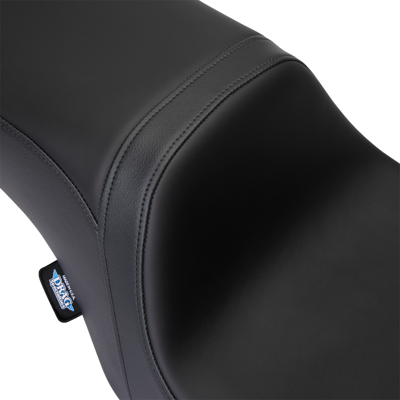 Drag specialties seats Predator 2-Up Seat - Solar Leather - Black - Smooth - w/o Backrest - FLH '08-'23 Harley Davidson