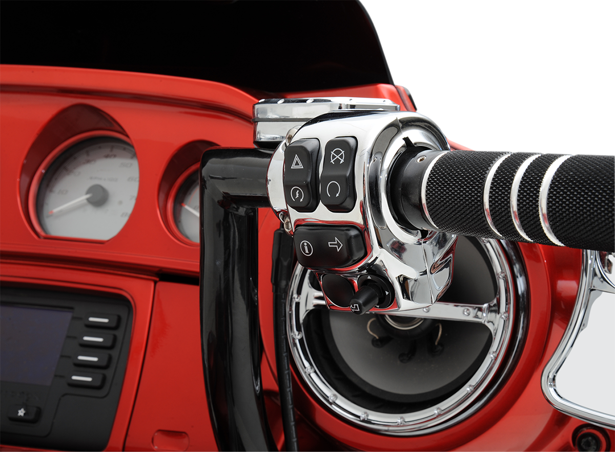 Drag specialties Handlebar Switch Housing Kit - Chrome Harley Davidson