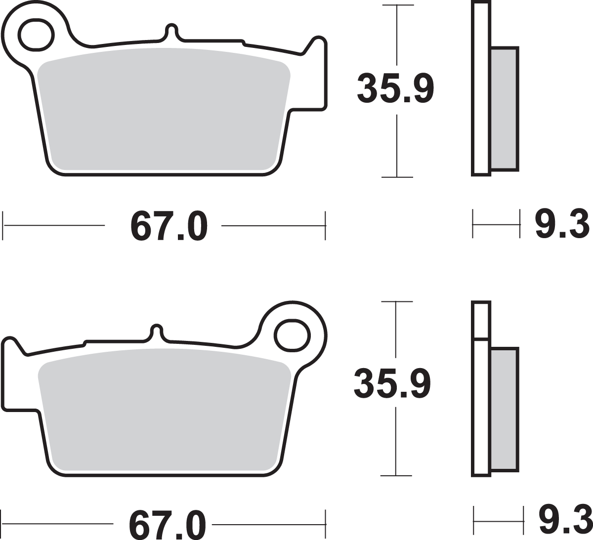 SI Offroad Sintered Brake Pads