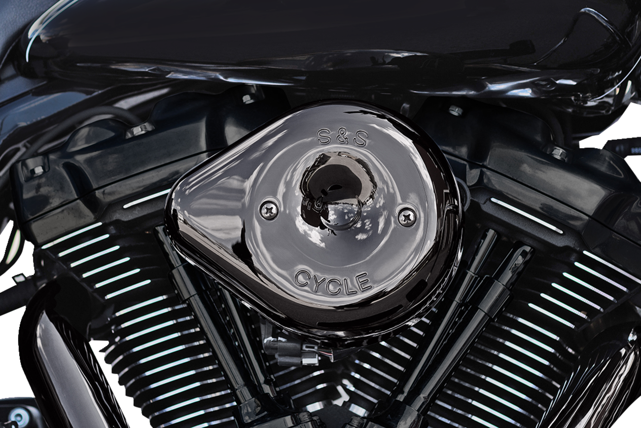S&s cycle Stealth Teardrop Air Cleaner - M8 - Lava Chrome Harley Davidson
