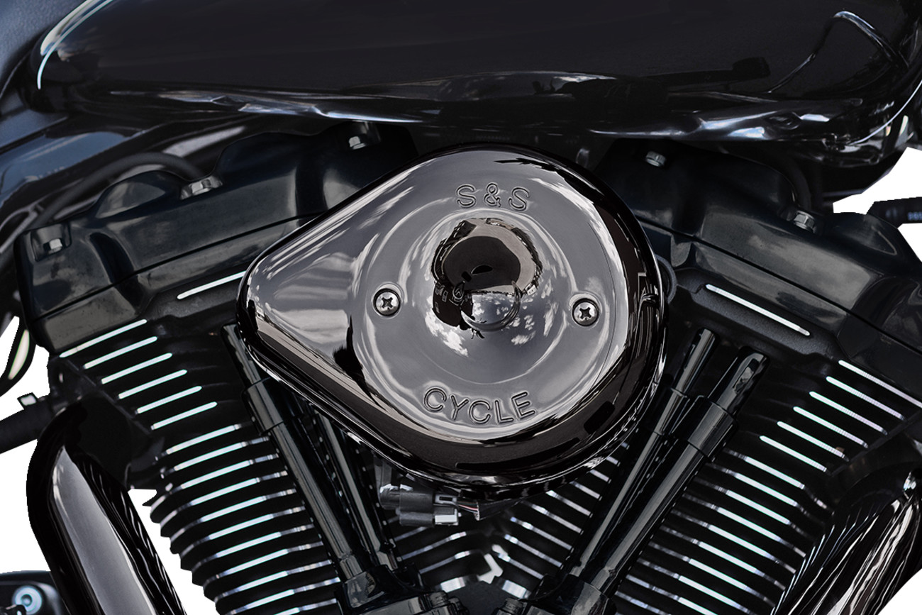 S&s cycle Stealth Teardrop Air Cleaner - M8 - Lava Chrome Harley Davidson