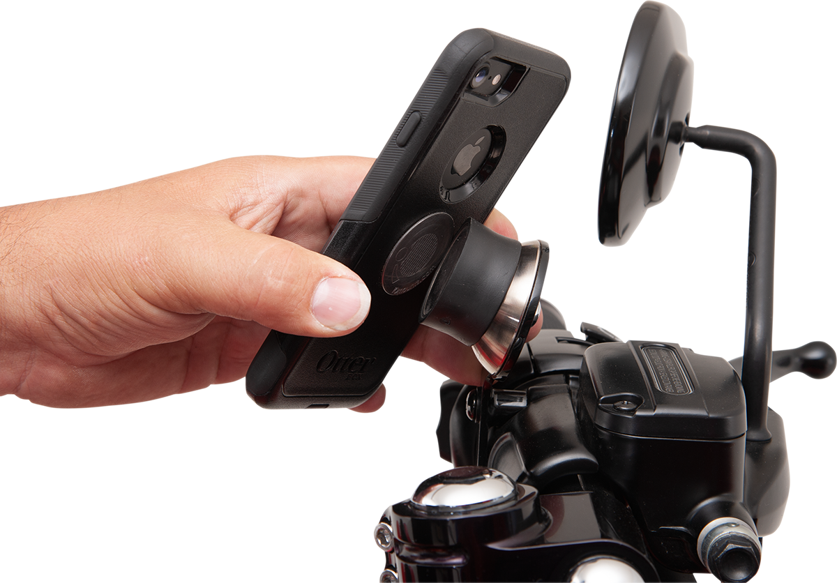 Klock Werks iOMount Magnetic Device Hand Control Mount For Harley 1996-2025
