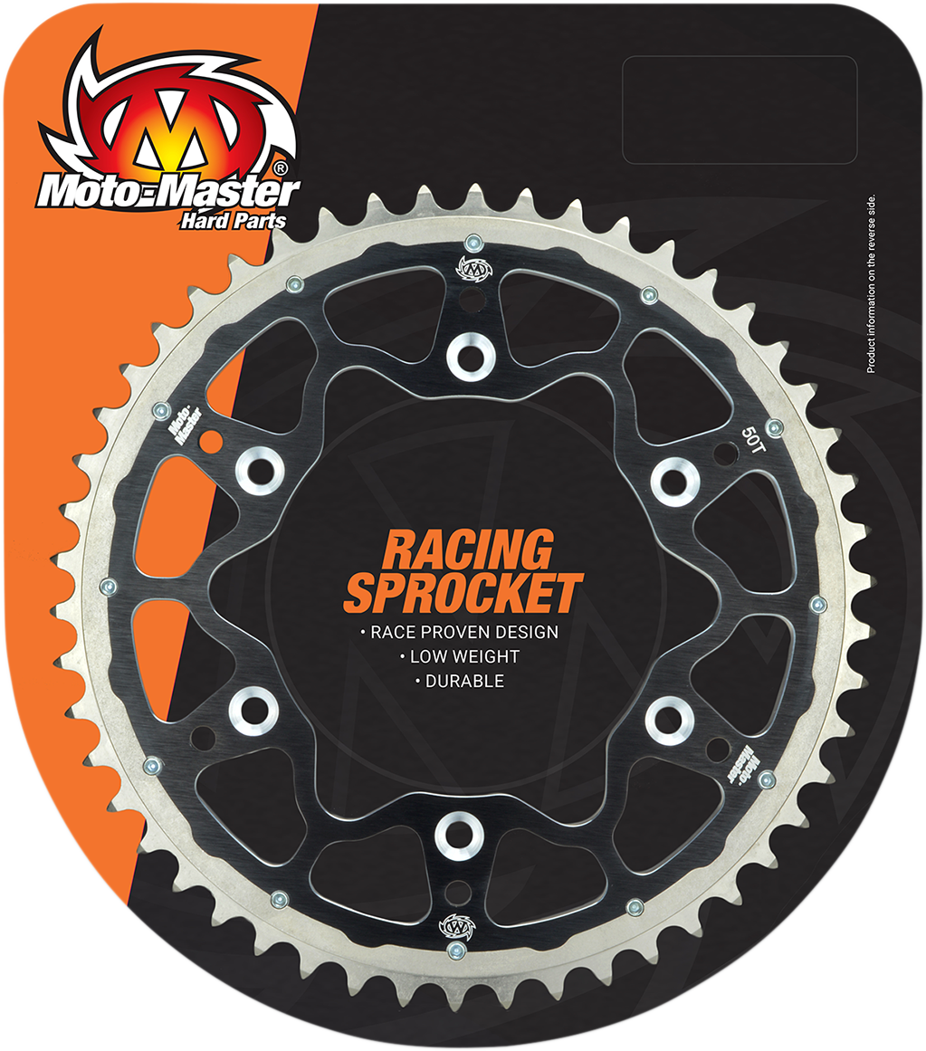Moto-master Fusion Series Dual Ring Rear Sprocket - 50 Tooth - Black Gas Gas/Husaberg/Husqvarna/KTM/Triumph 50T