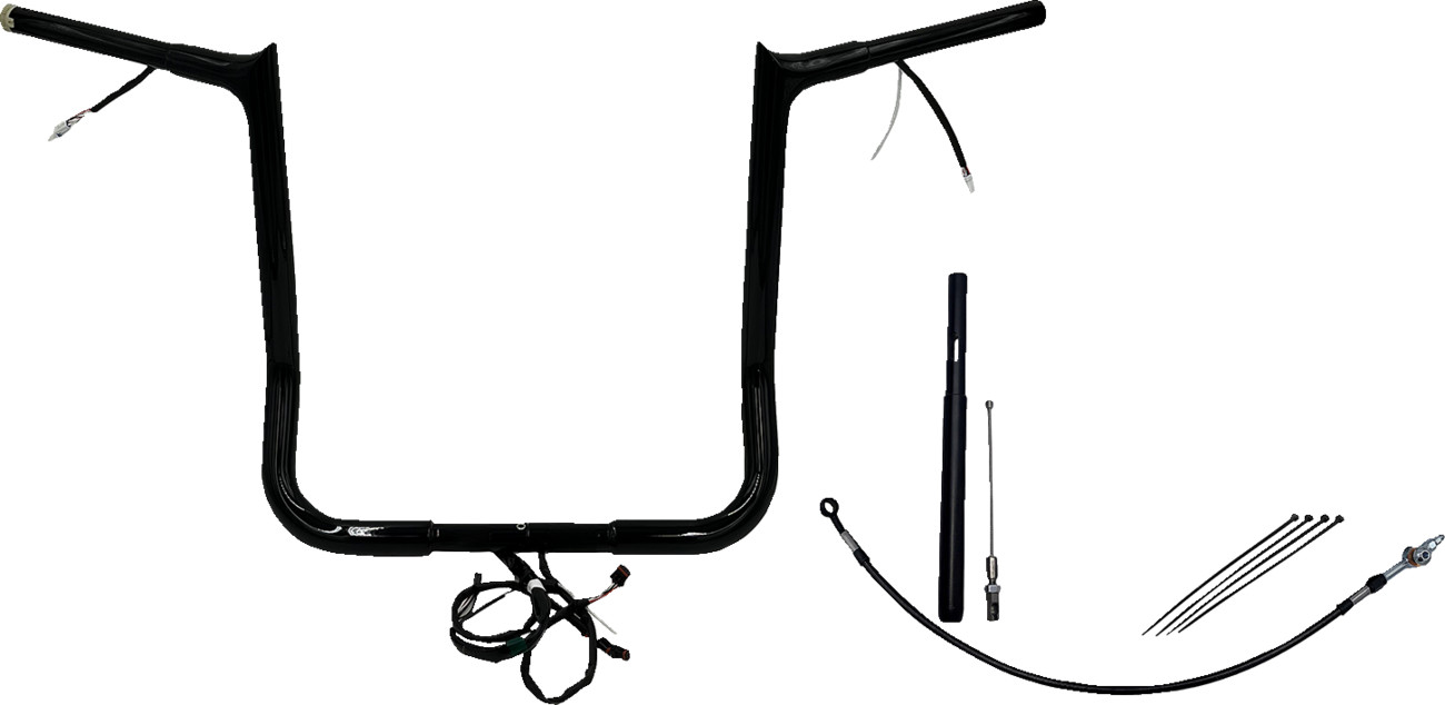 FAT BAGGERS INC. EZ Install Wired 1-1/4" Pointed Top Handlebar Kit