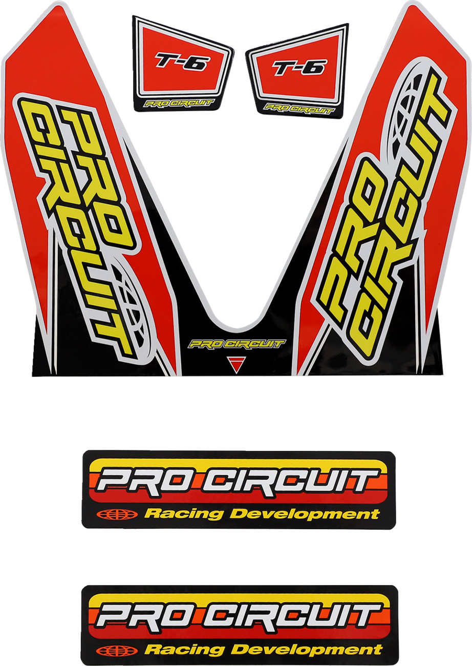 PRO CIRCUIT T-6 Exhaust Decals