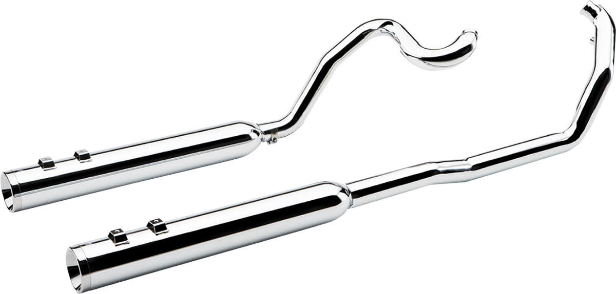 Cobra True Dual Headpipes - Chrome - '95-'06 FL Harley Davidson