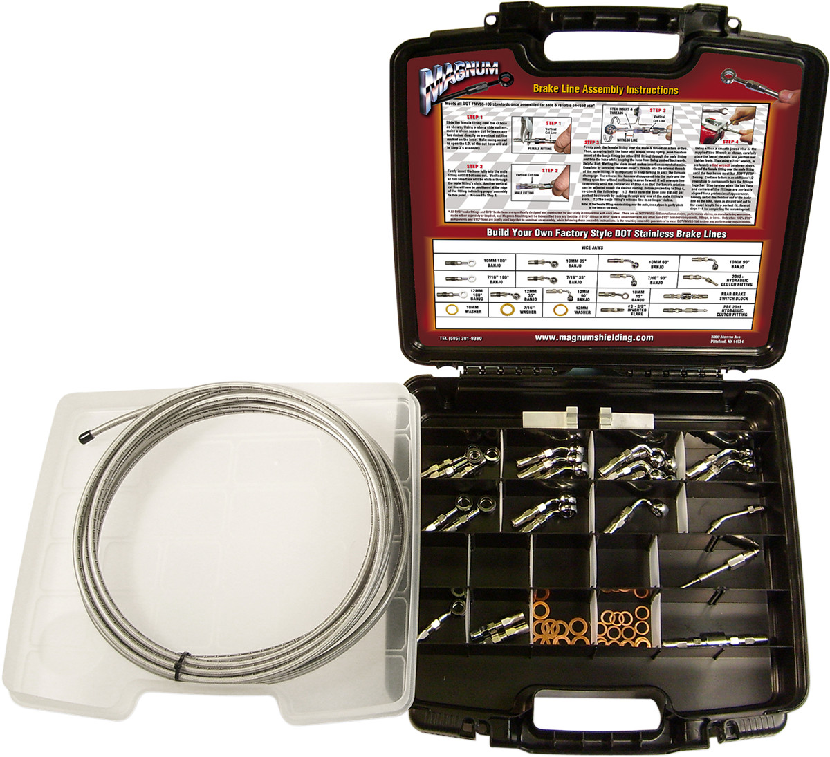 MAGNUM SHIELDING BYO® Build-Your-Own Brake Line Deluxe Kit