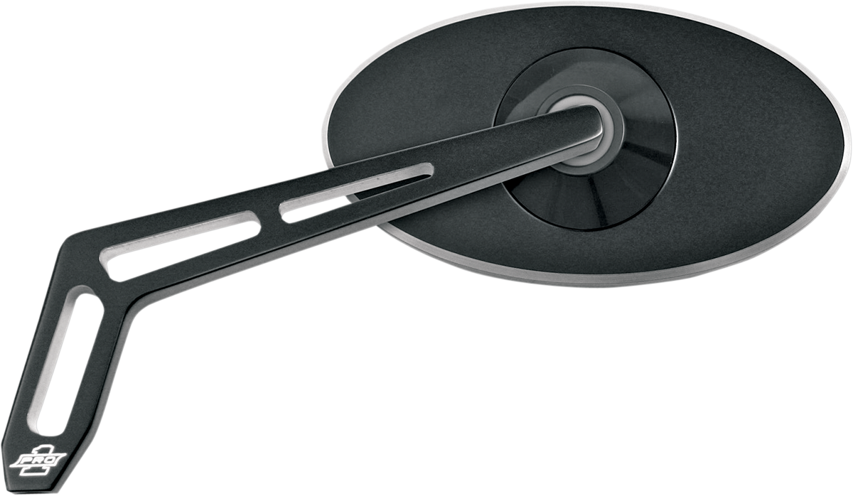 Pro-one perf.mfg. Mirror - Weekend Warrior - Side View - Cut-Out - Oval - Black - Left