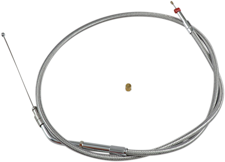 Barnett Stainless Steel Throttle Cable For Harley Sportster 2007-2022