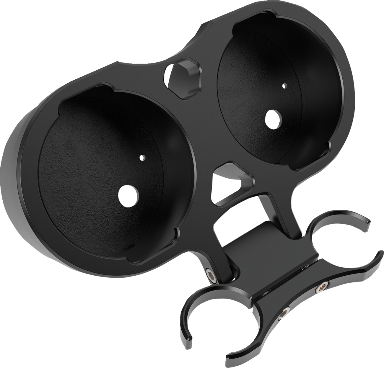 La choppers T-Bar Gauge Mount - Dual - Black - 1.00" Diameter