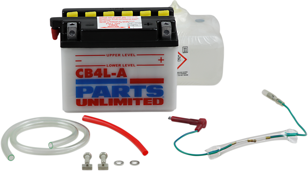 Parts unlimited Battery - YB4L-A 1985-2005 Kawasaki KLR250 / 1984-1984 Kawasaki KLR 600