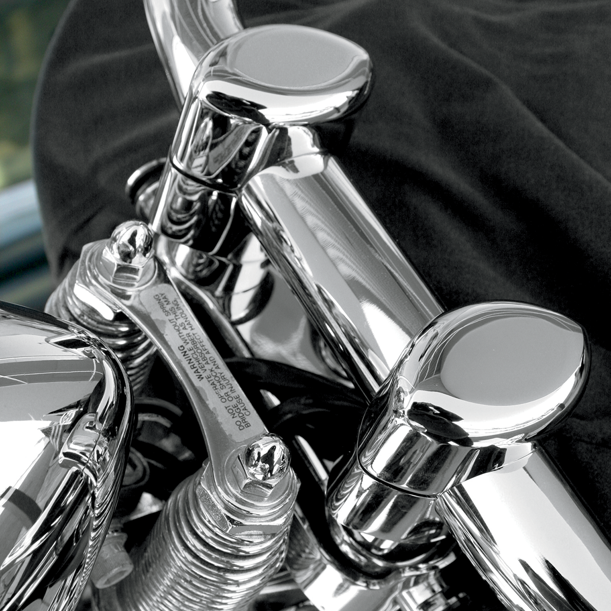 Drag specialties Big Buffalo 1-1/2" Springer Handlebar Riser Kit - Chrome Harley Davidson