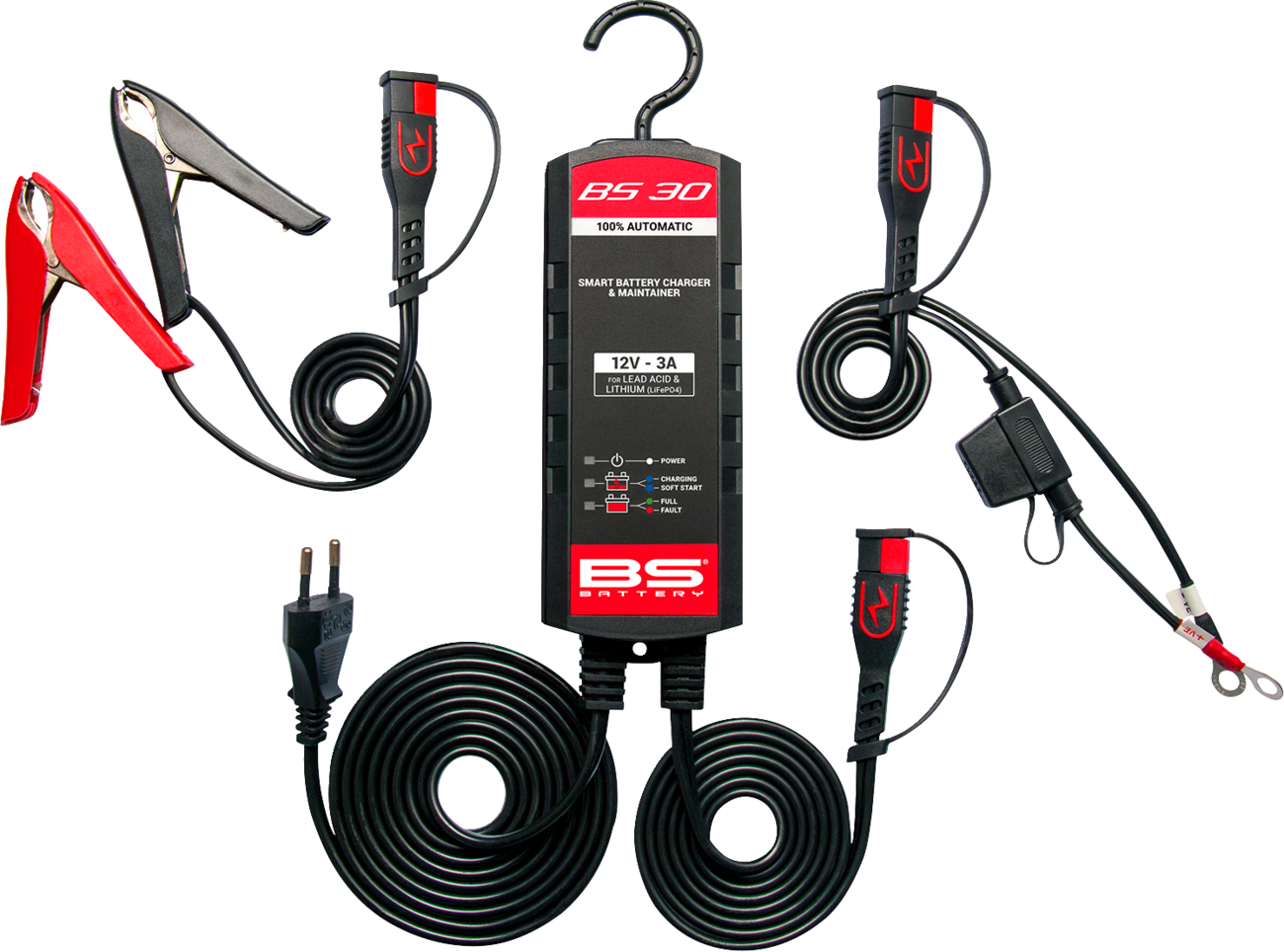 BS BATTERY BS30 Smart Battery Charger & Maintainer