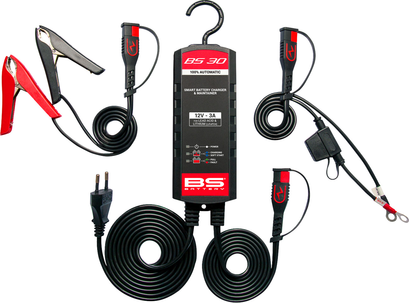 BS BATTERY BS30 Smart Battery Charger & Maintainer