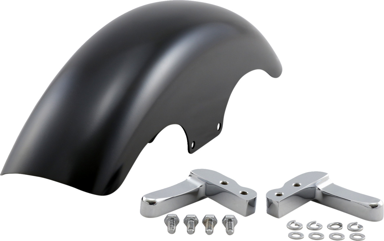 KLOCK WERKS Hugger Series Front Fender with Mounting Blocks for Softail/Dyna