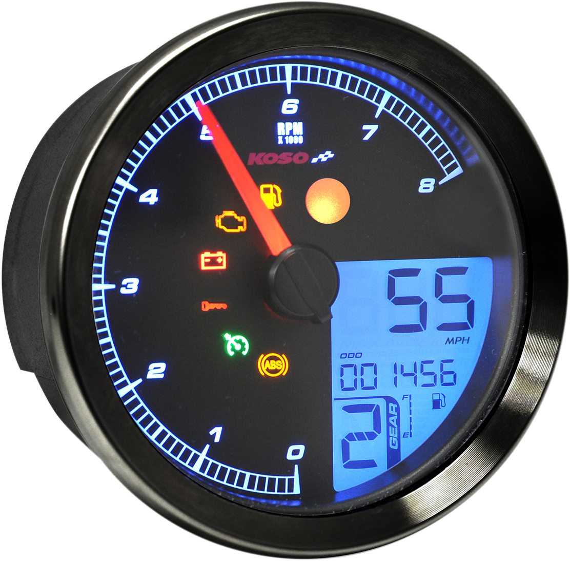 Koso HD-04 Multi-Function Speedometer For Harley Dyna / Sportster 2011-2022