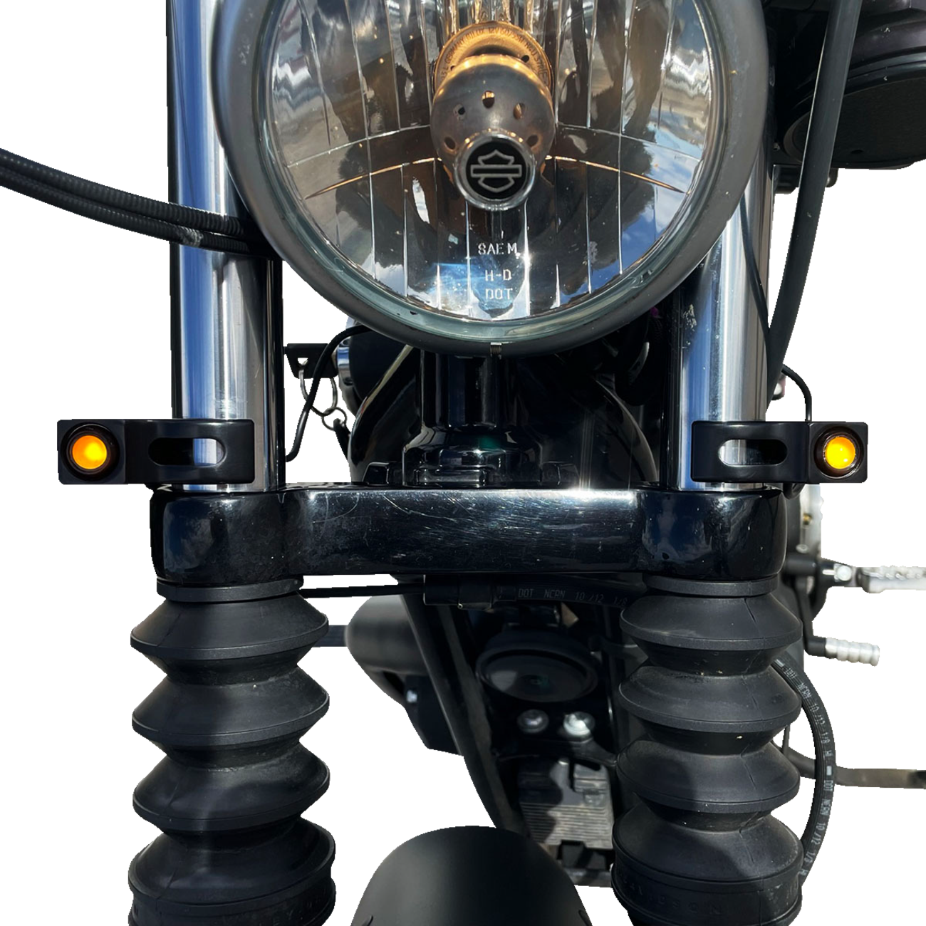 Joker Machine Rat Eye Fork Mount LED Turn Signals