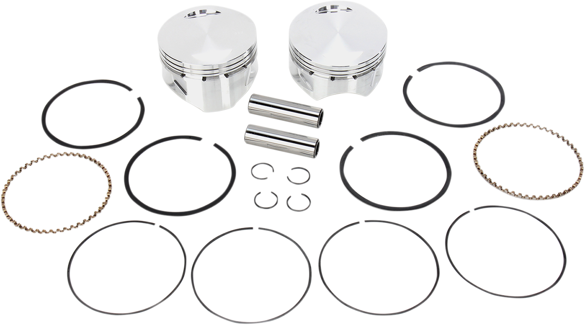 S&S Cycle Forged 4" Bore Piston Kit For S&S 113" Motors