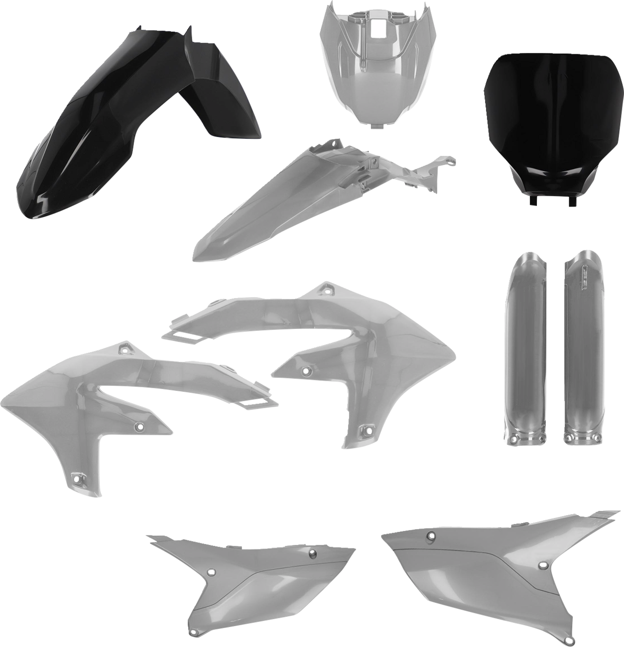 Acerbis Full Body Kit - Black/Gray - YZ 250/450 F/FX '23-'25 Yamaha