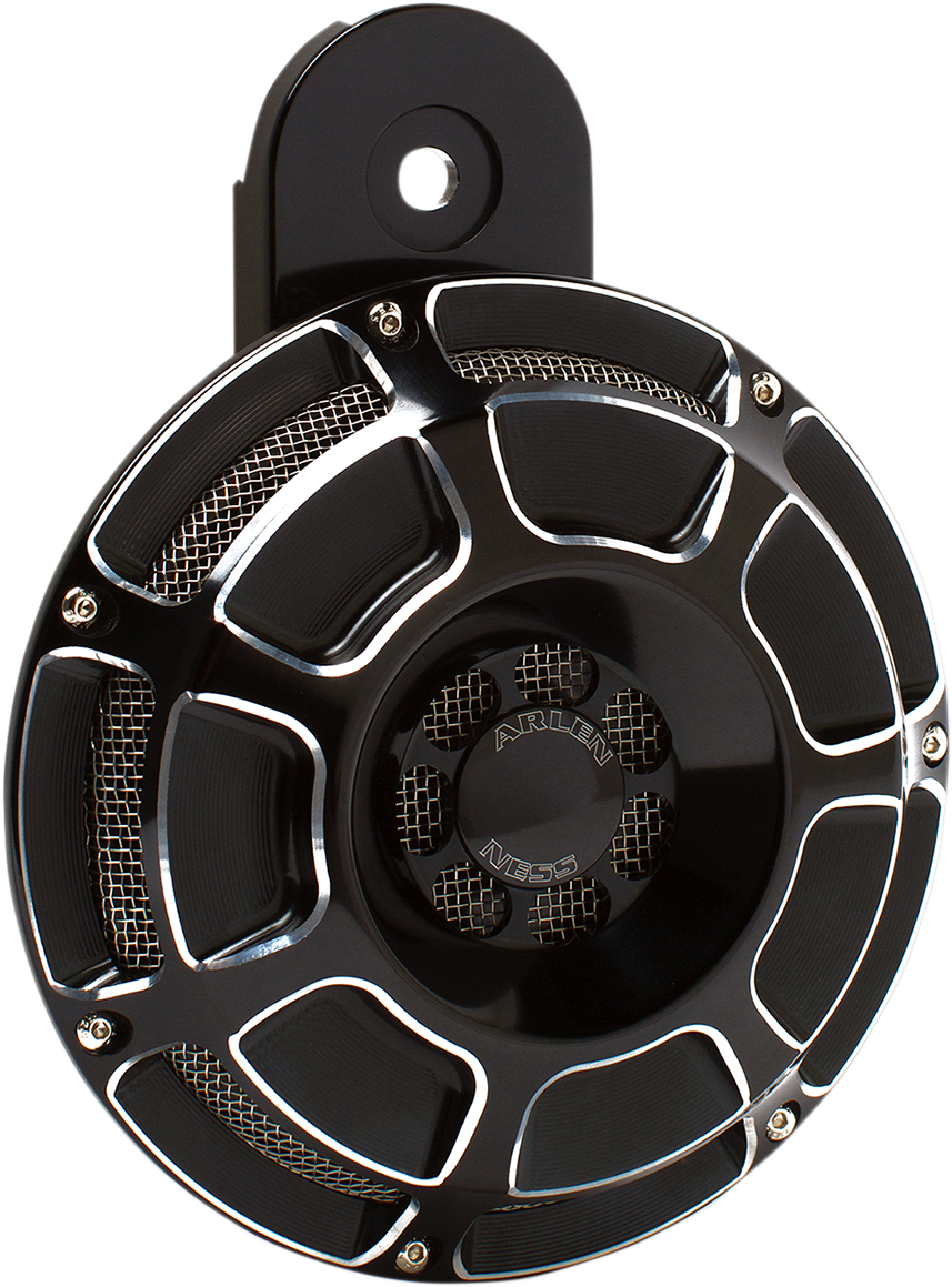Arlen ness Custom Horn - Beveled - Black