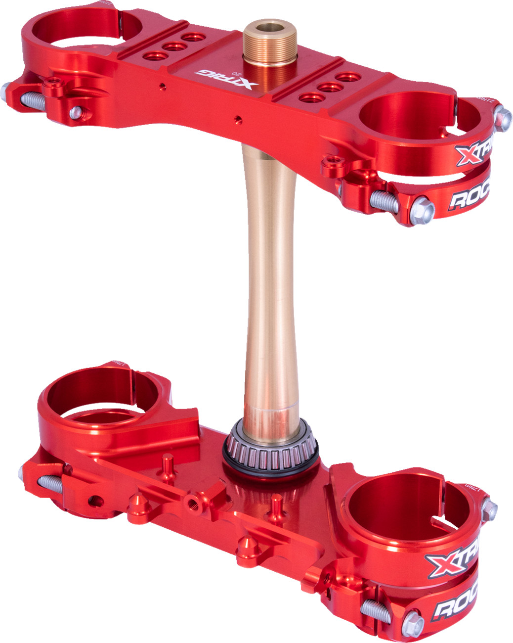 Xtrig Triple Clamp - 22 mm - Red Honda