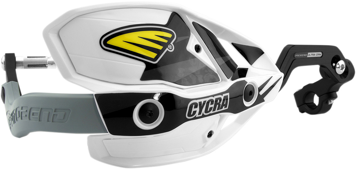 Cycra Ultra Probend CRM Wrap Around Handguards for 1-1/8" Handlebars - White/White