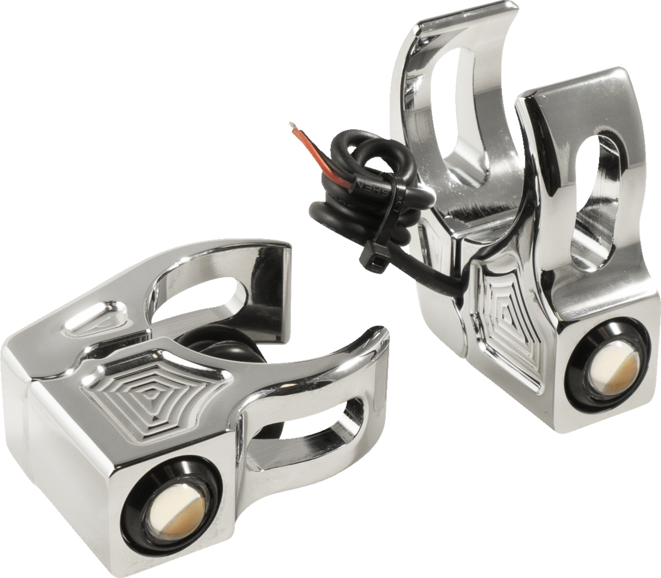 Joker Machine Rat Eye Fork Mount LED Turn Signals