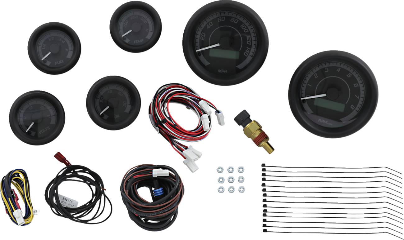 Dakota Digital MVX-8K Series Plug-In 6-Gauge Kit For Harley Touring 2004-2013