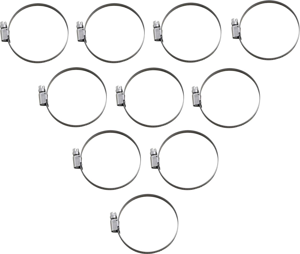 Parts unlimited Embossed Stainless Steel Hose Clamps