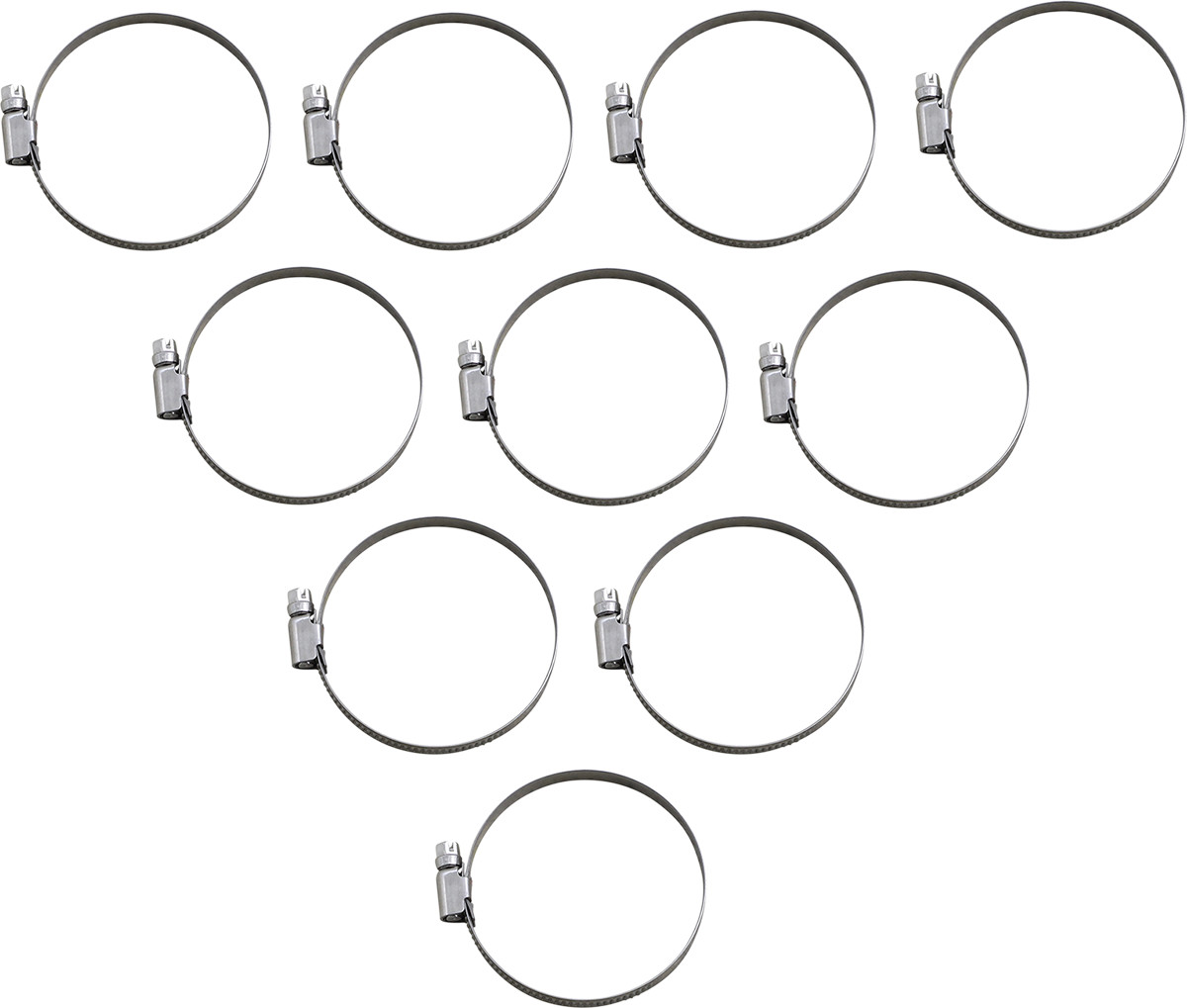 Parts unlimited Embossed Stainless Steel Hose Clamps