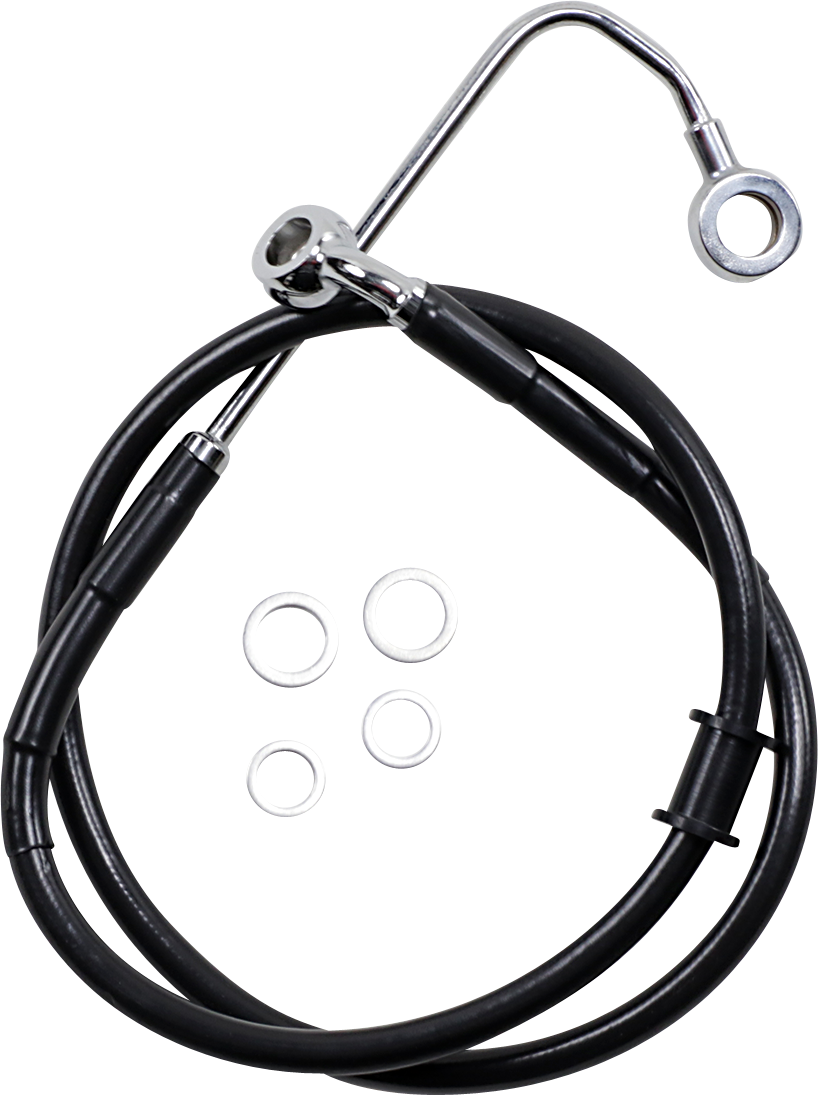 Drag specialties Brake Line - +2" - Black - '15-'17 Softail 2015-2017 Harley Davidson FLSTN Softail Deluxe