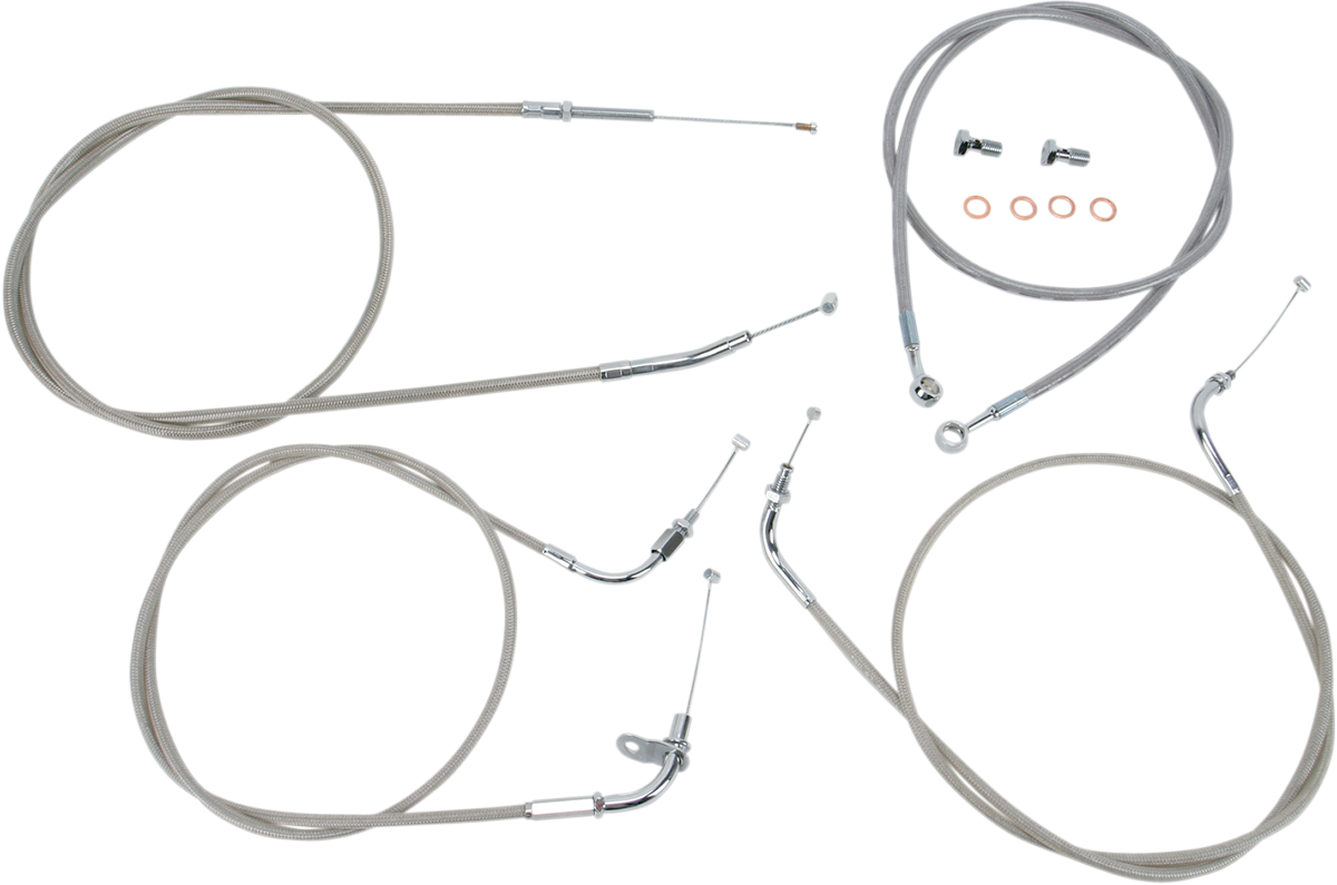 Stainless Handlebar Cable/Line Kit
