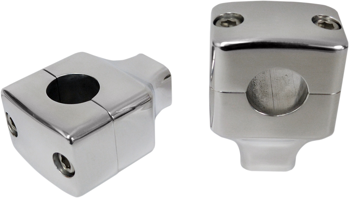 La choppers Square Column Risers for 1" Handlebars - 1-1/2" - Chrome