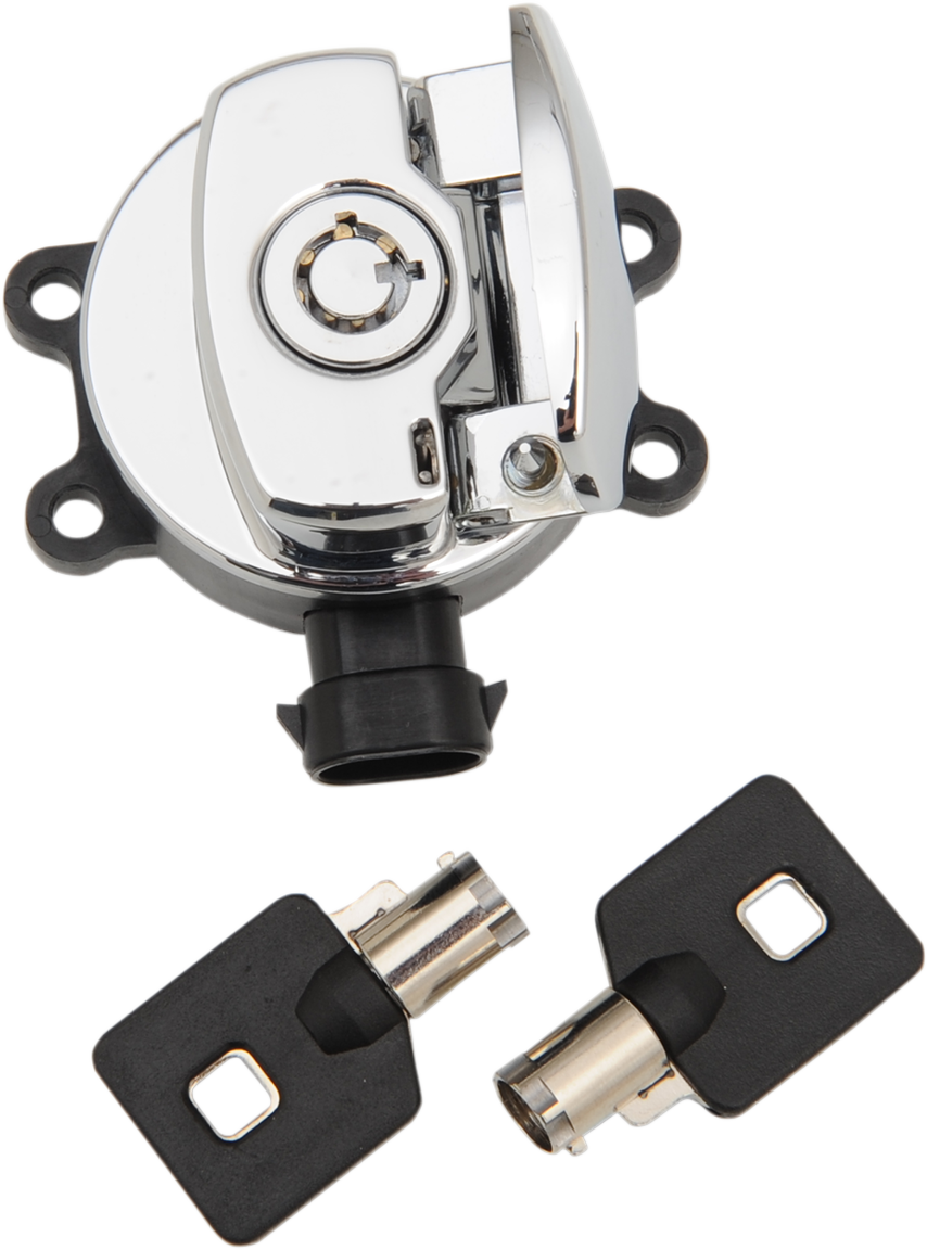 Drag specialties Side Hinge Ignition Switch - Chrome Harley Davidson