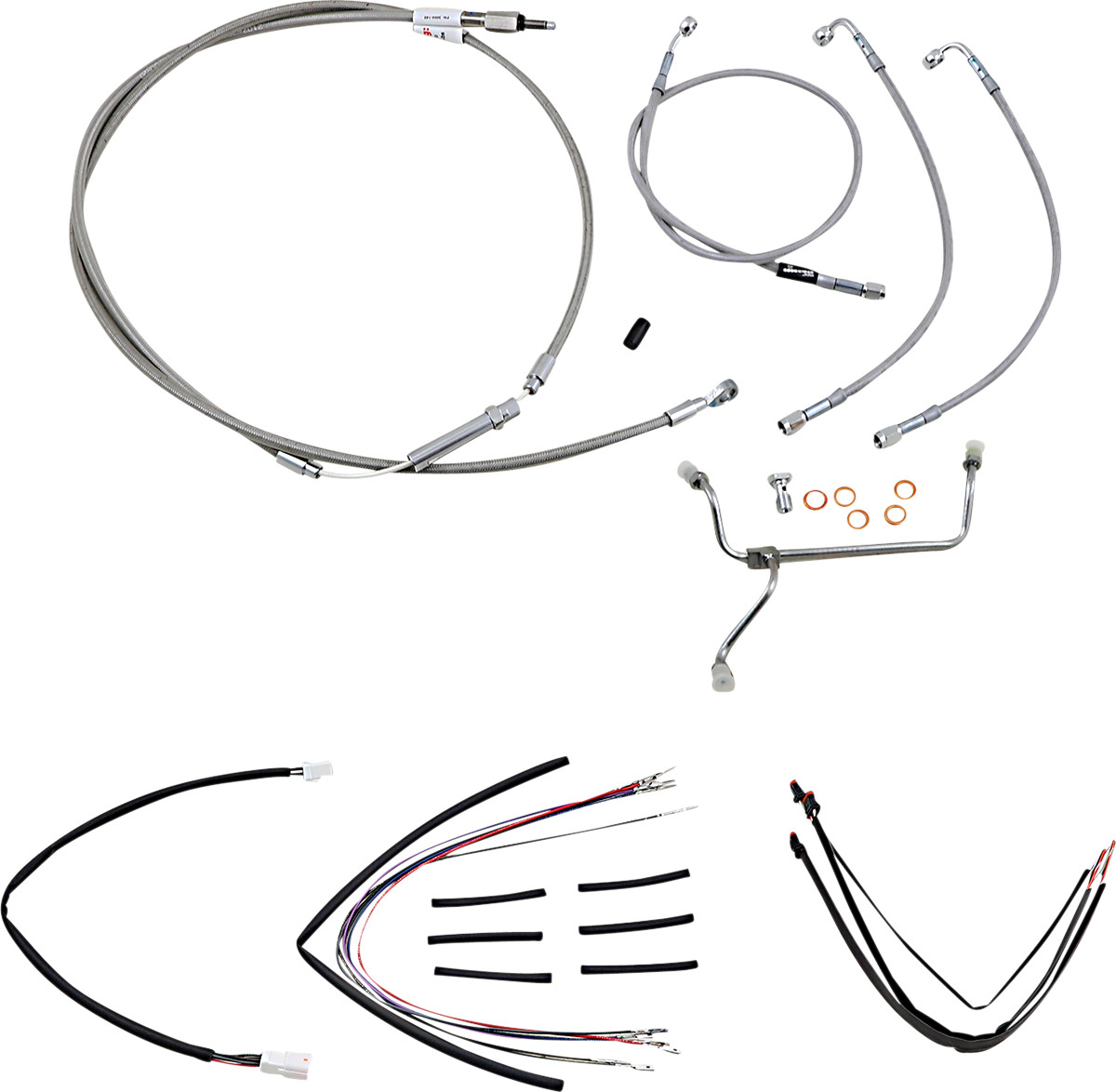 Burly Handlebar Cable Installation Kit For Harley Road King 2014-2016