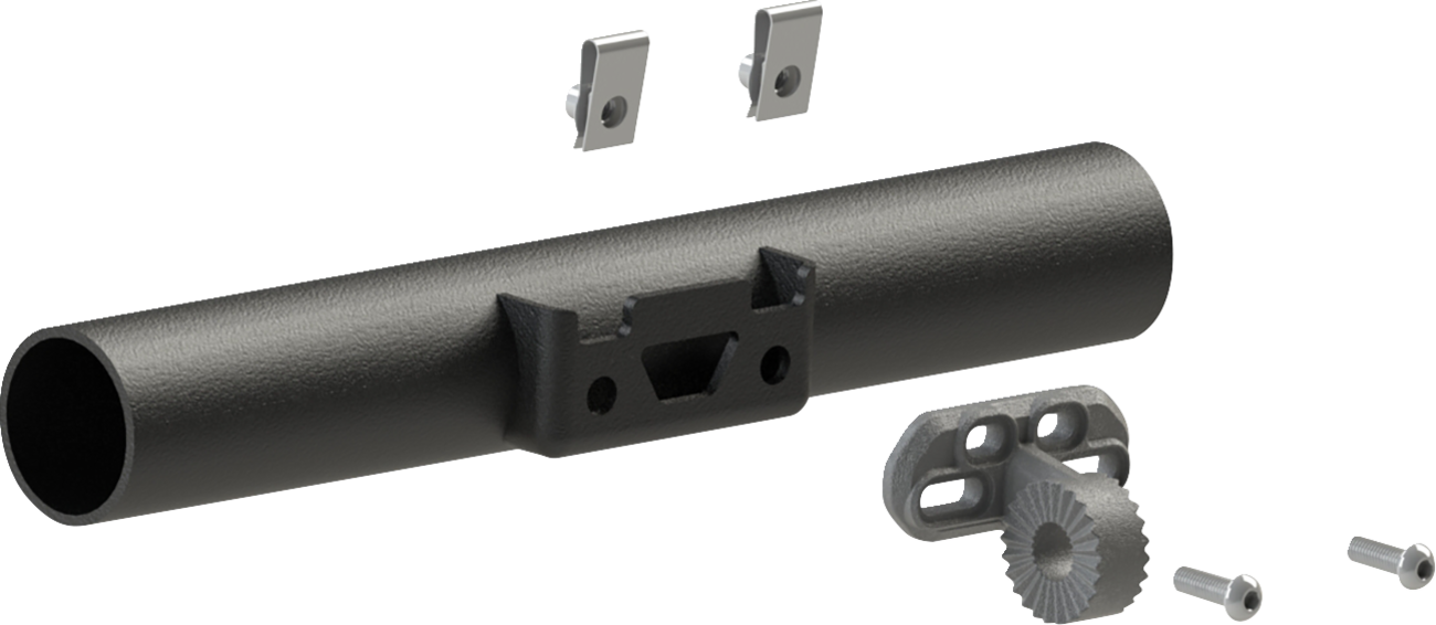 Moose offroad Mirror Adapter - Rear View - 2-Hole - Black