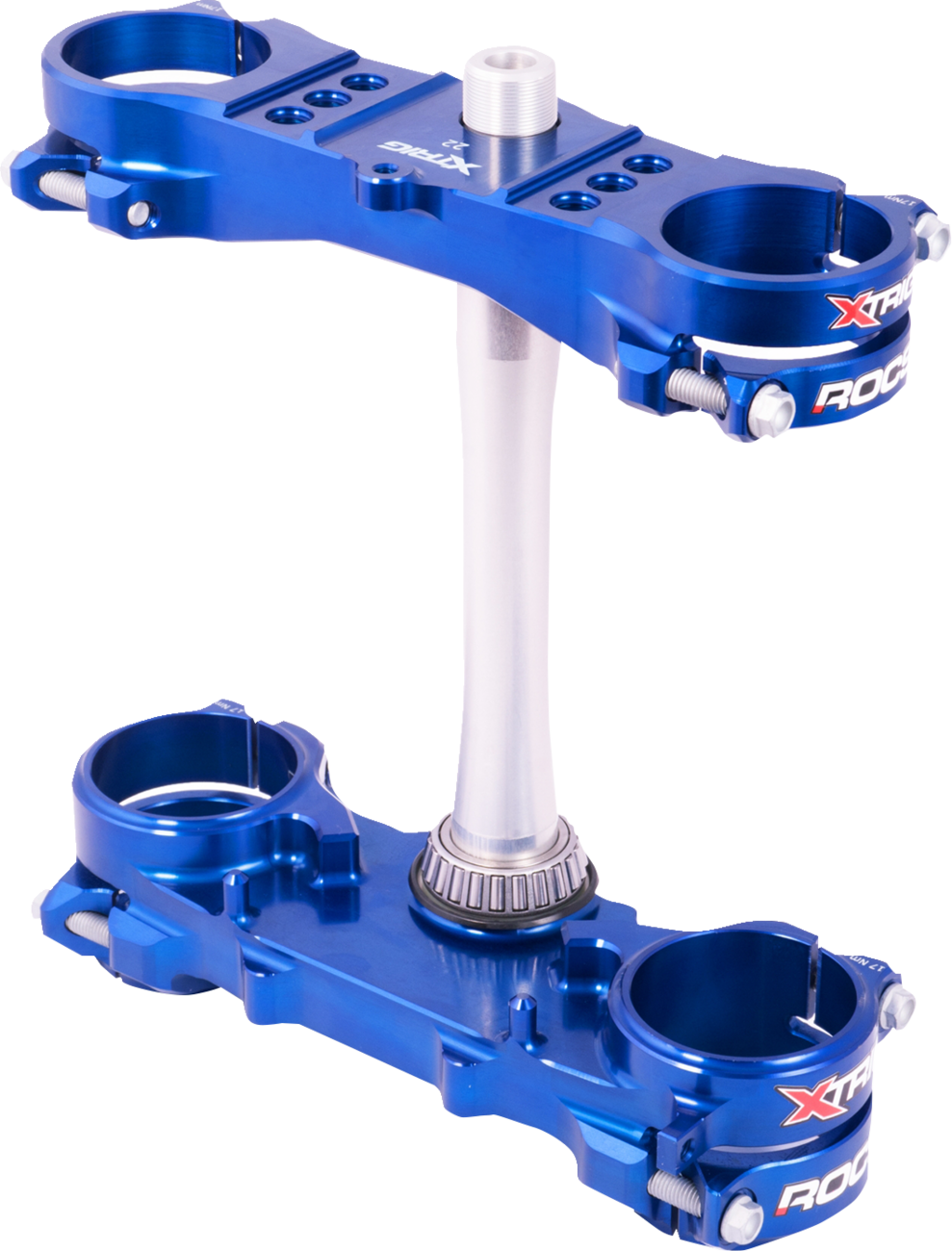 XTRIG ROCS TECH CLAMP SET BLUE YAMAHA 22MM YZ250F ’12-25 / YZ450F ’10-25