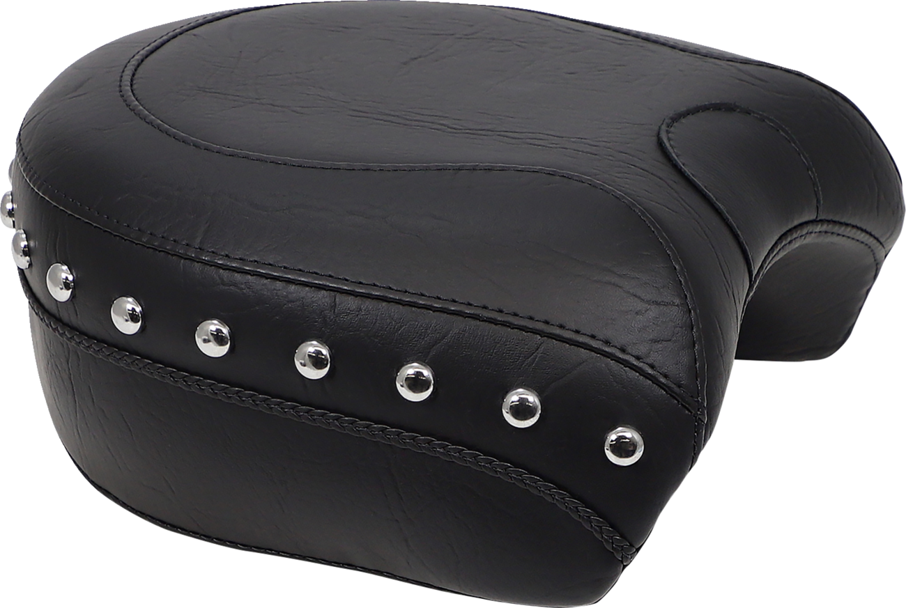 Mustang Wide Rear Seat - Studded - Black - XL '04-'21 Harley Davidson