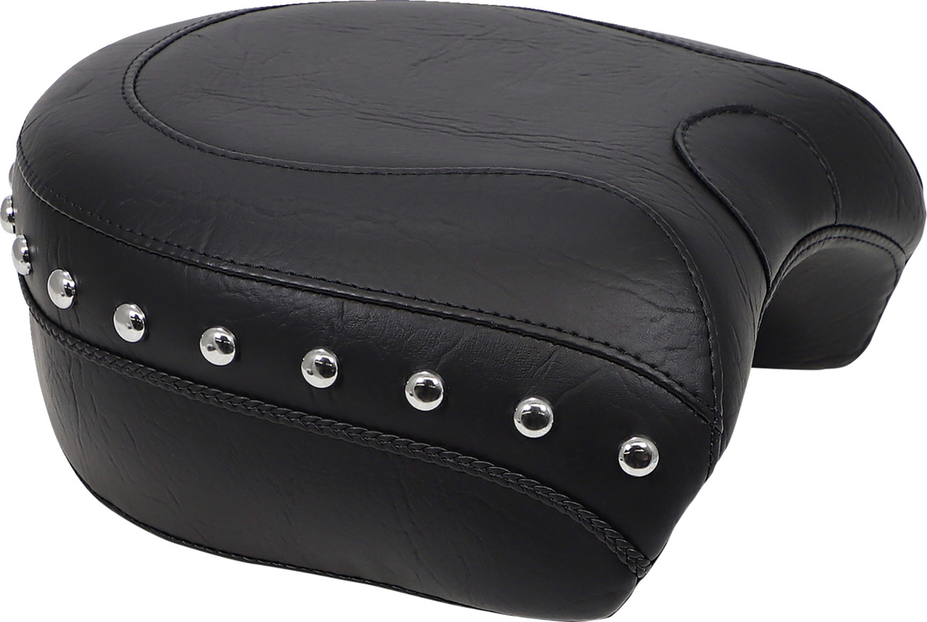 Mustang Wide Rear Seat - Studded - Black - XL '04-'21 Harley Davidson