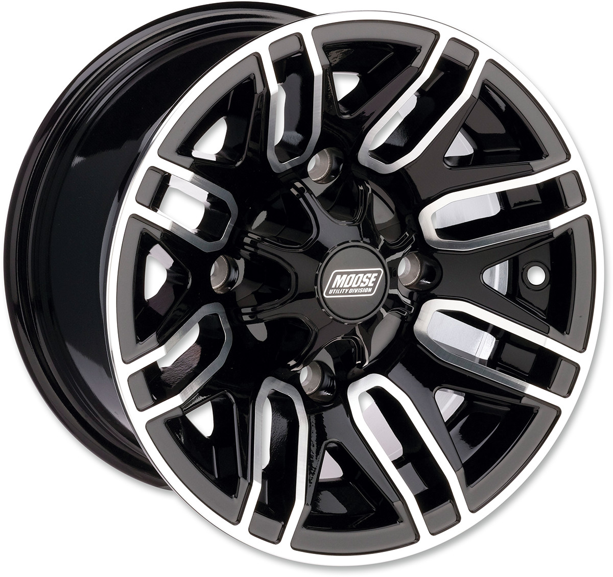 Moose offroad Wheel - 112X - Rear - Black - 12x8 - 4/136 - 4+4 Can-Am/Kawasaki/Honda