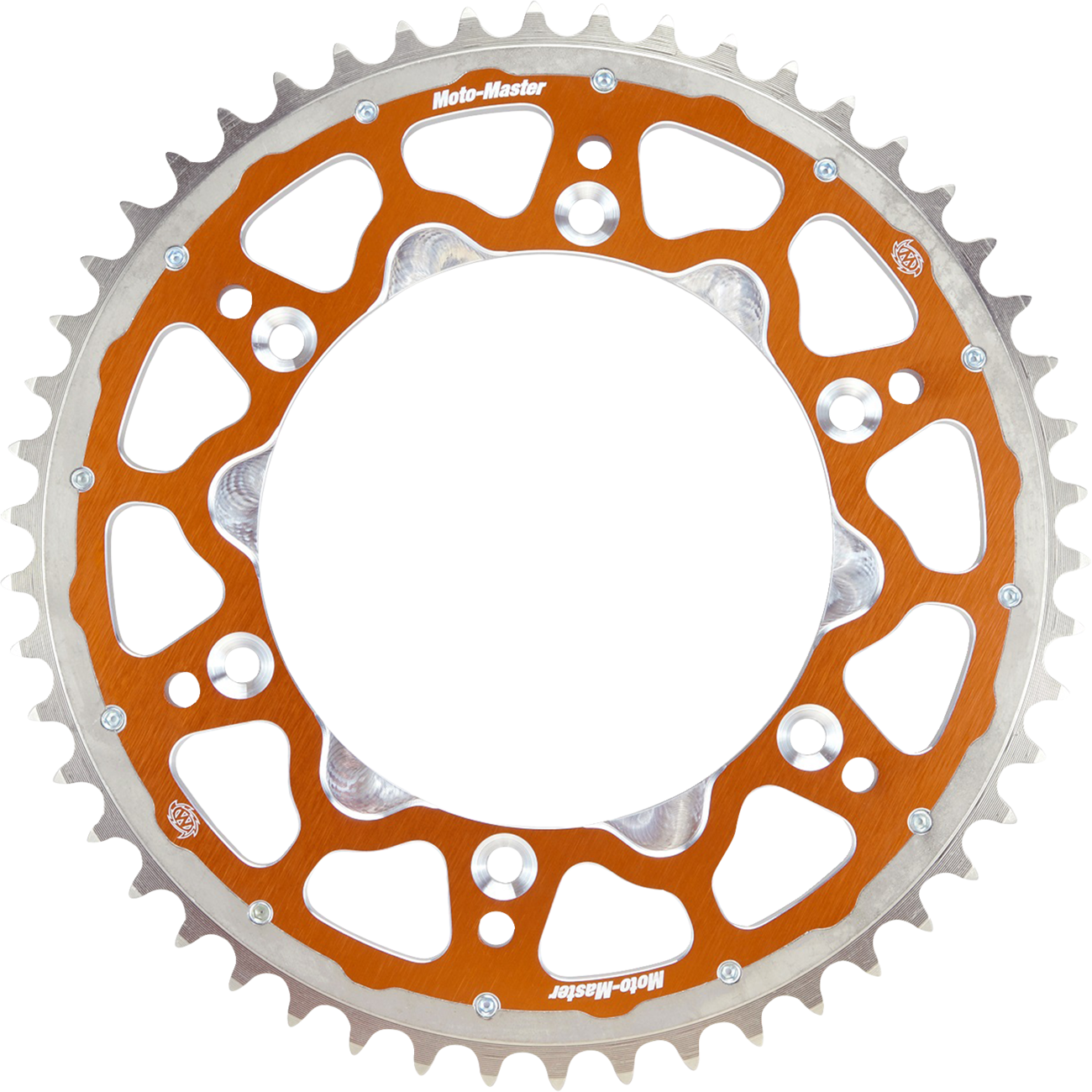 Moto-master Fusion Series Dual Ring Rear Sprocket - 48 Tooth - Orange Gas Gas/Husaberg/Husqvarna/KTM/Triumph 48T