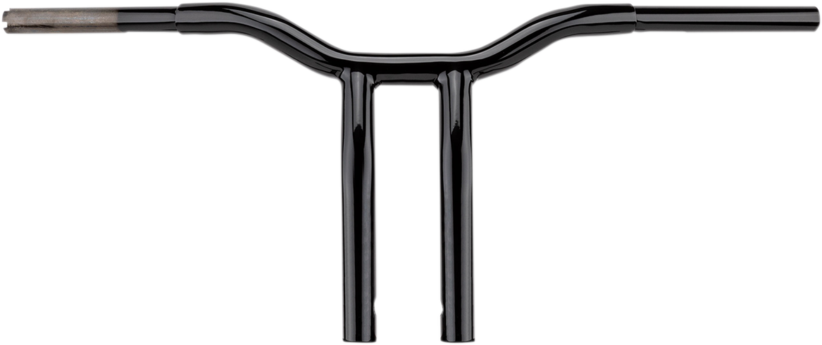 La choppers Kage Fighter Welded Bent-Riser Handlebar - One Piece - 8" - Black
