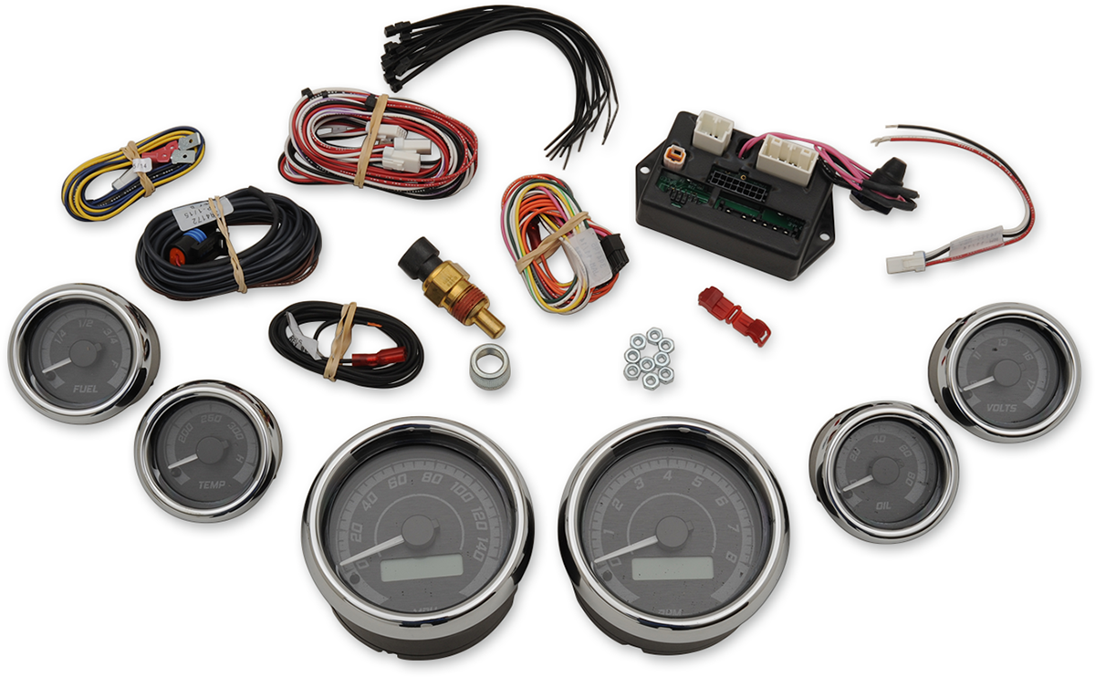 Dakota Digital MVX-8K Series Plug-In 6-Gauge Kit For Harley Touring 1996-2003